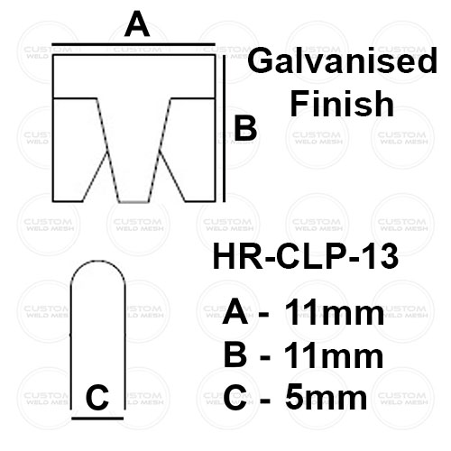 Hartco HR-CLP-13 galvanised finish clinch clips mattress clips uk made 